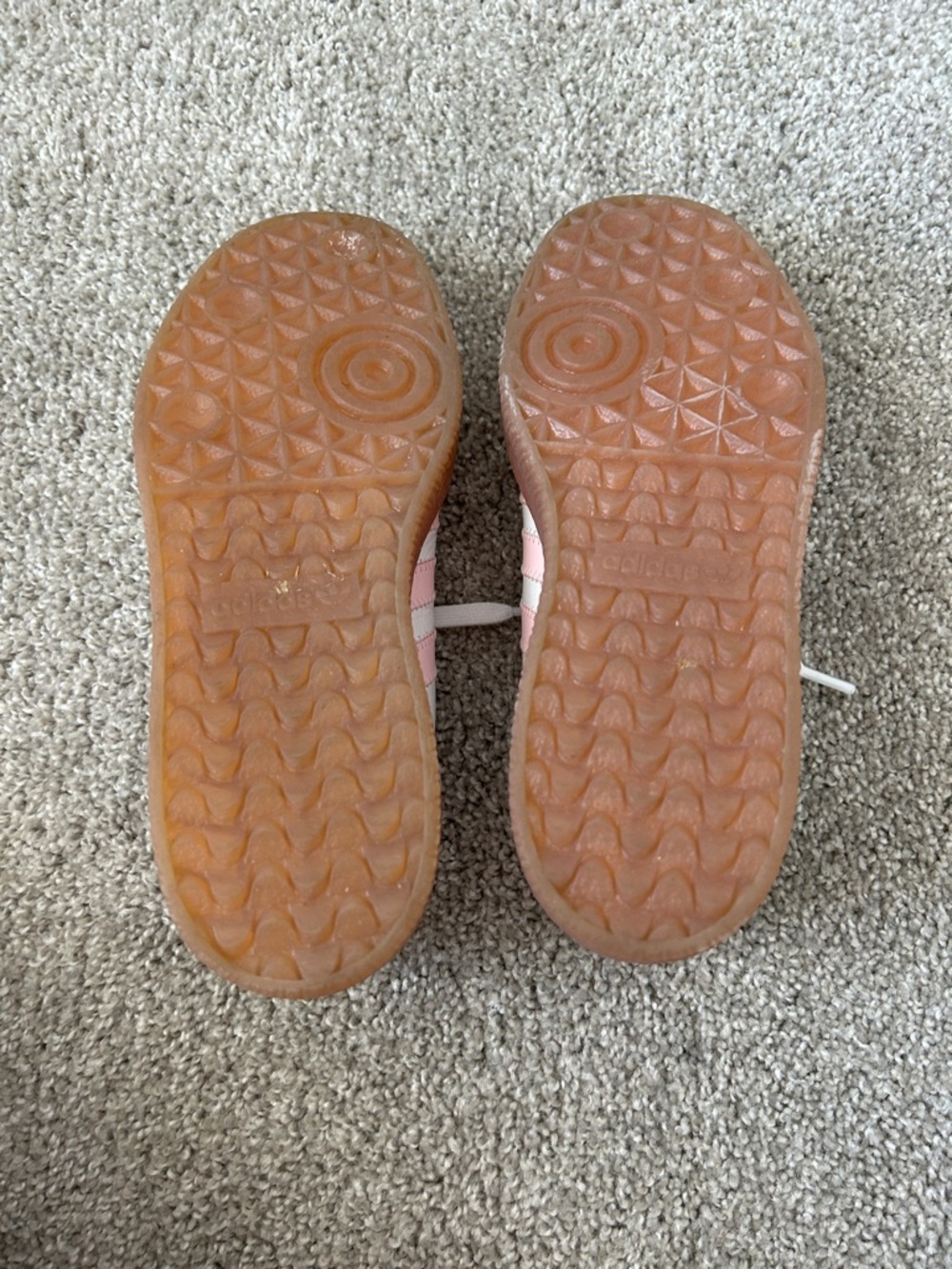 Adidas White and Pink Sambas size 7 IN KIDS - Picture 4 of 5